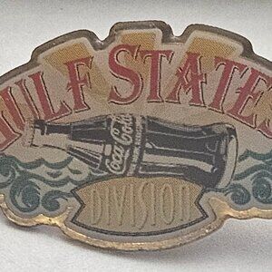 Vintage Coca Cola Bottle-Gulf States Division Lapel